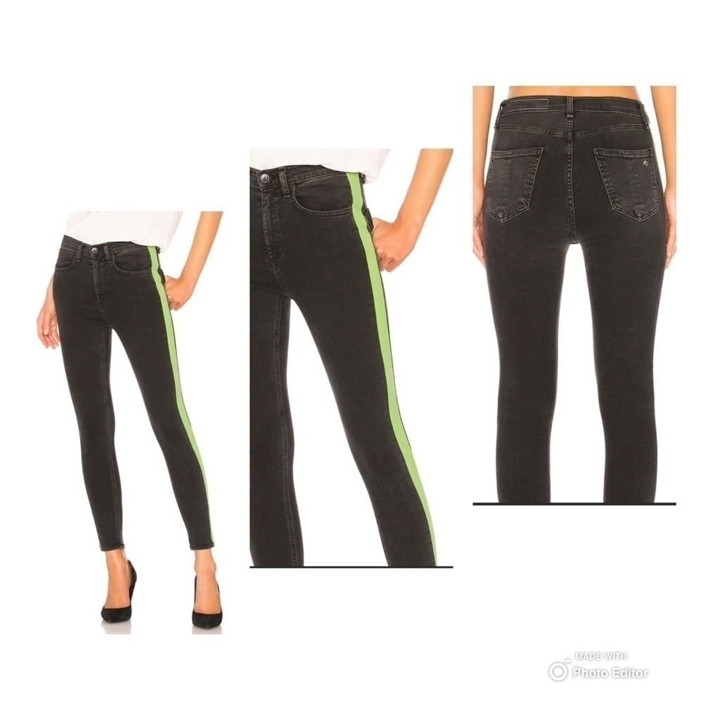 Rag & Bone Maxie High Rise Skinny Black Jeans Size 25